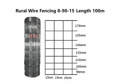 Rural Wire Fencing 8-90-15 length 100m (Weight 43kg)